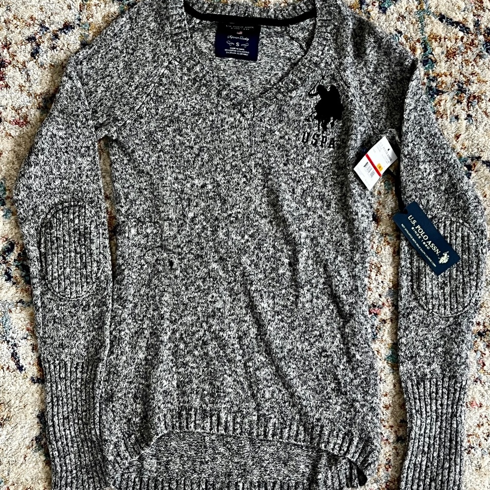 US Polo Assn Women's V-Neck Sweater